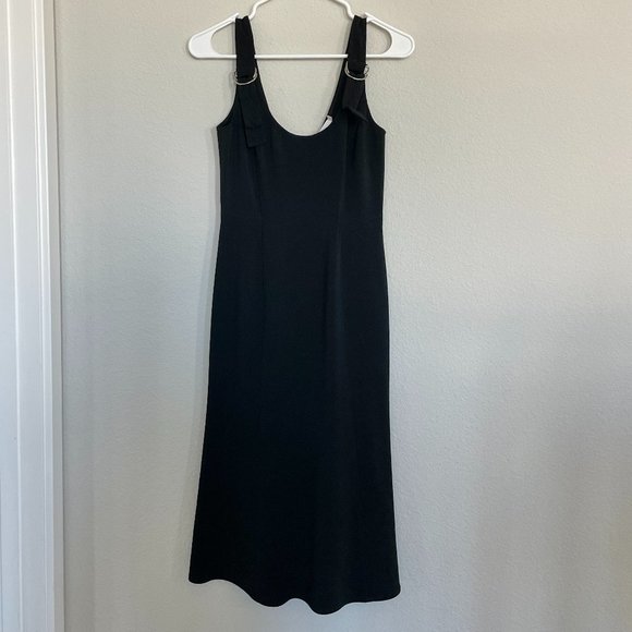 A.L.C. Sander Buckle Strap Midi Dress in Black - Picture 3 of 8
